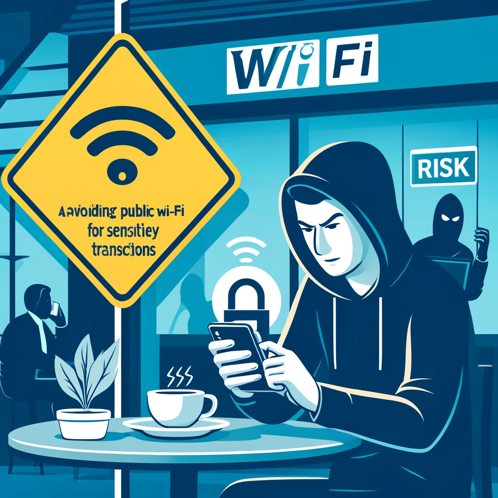 People using public Wi-Fi for sensitive transactions