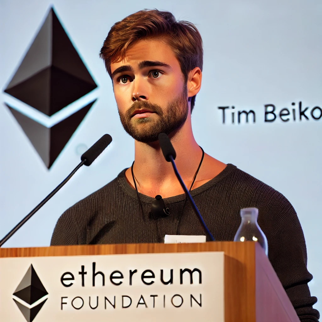 Tim Beiko addressing the hack at a conference