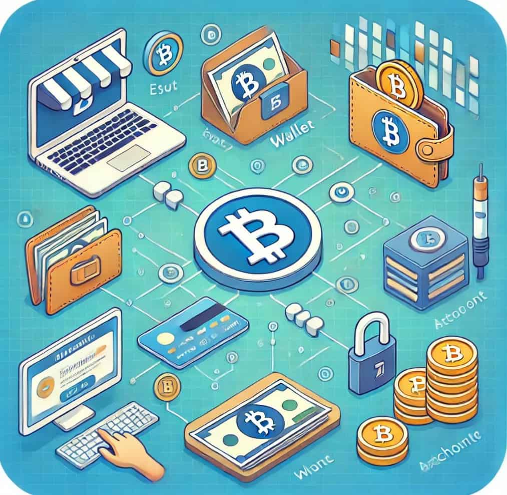 Illustration of the step-by-step process for setting up an account on a decentralized exchange, including creating a wallet, connecting to the exchange, and securing your account with two-factor authentication.