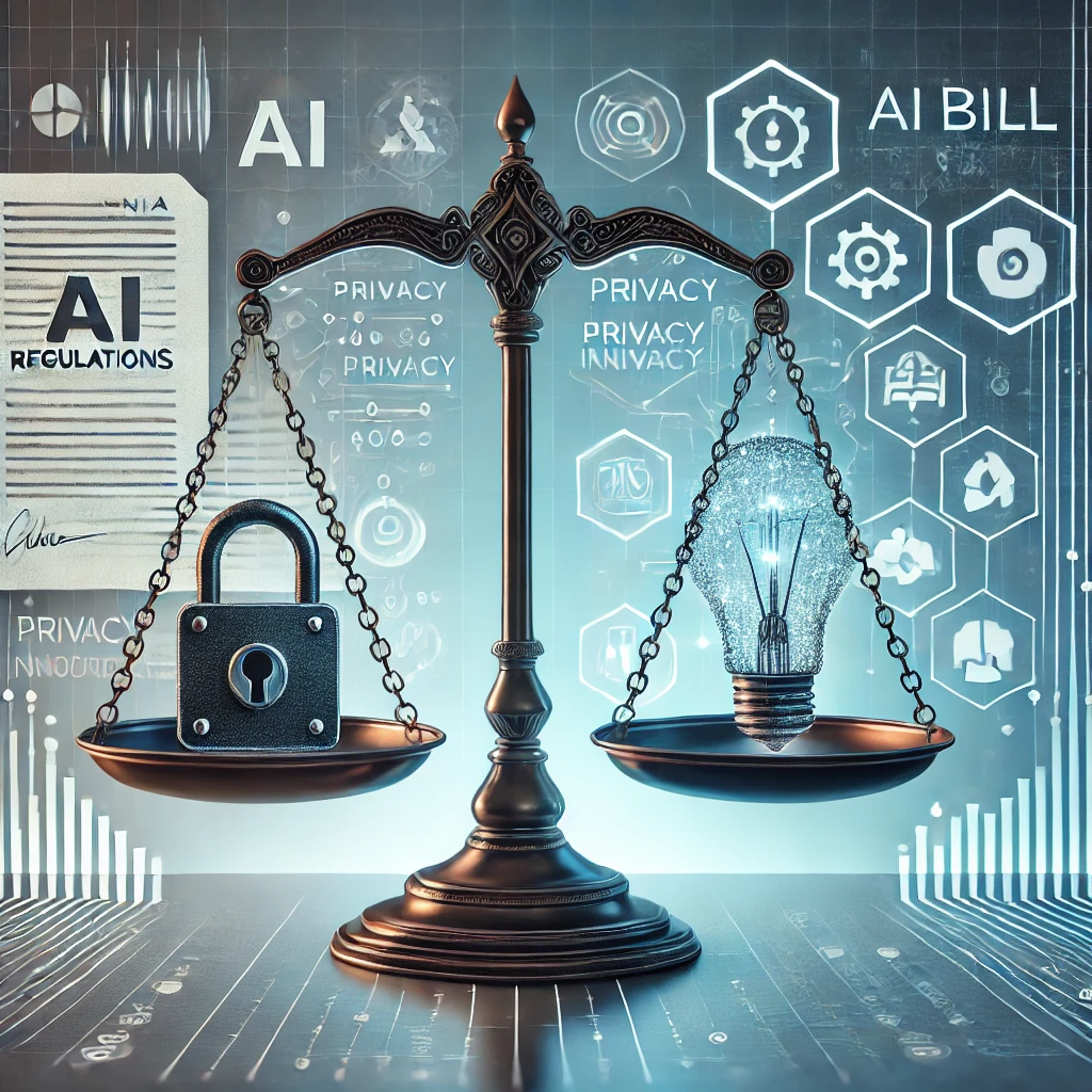 Balancing AI regulations and innovation in California's AI bill.