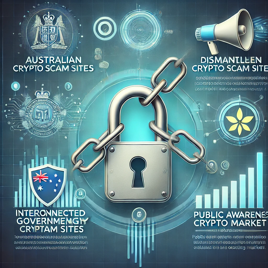 Key updates in dismantling Australian crypto scam sites