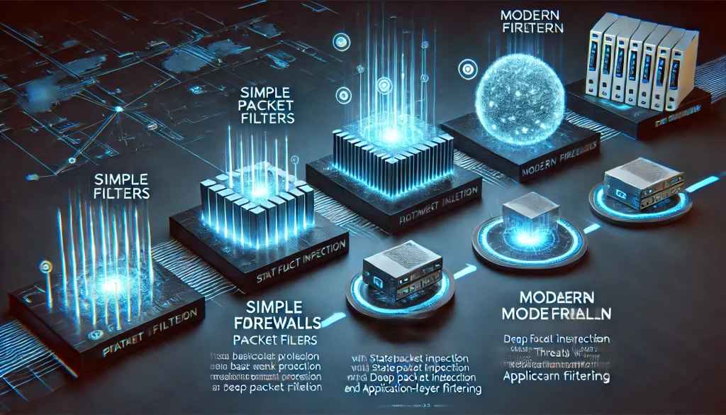 패킷 필터에서 고급 보안 계층으로 방화벽의 진화