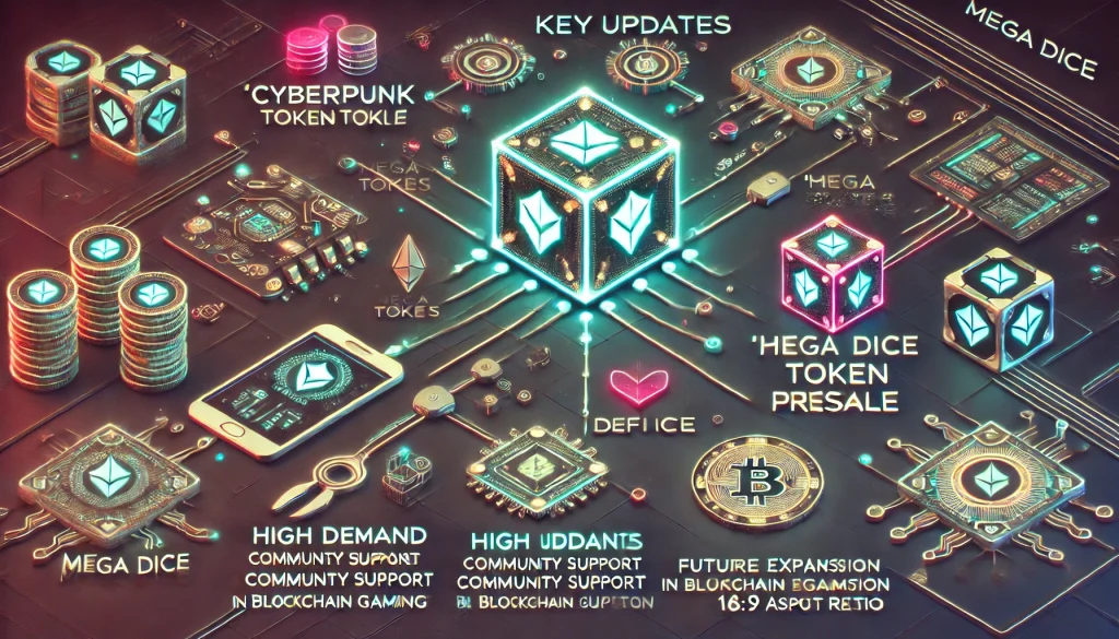 Mega Dice Token presale highlights blockchain gaming and DeFi integration.