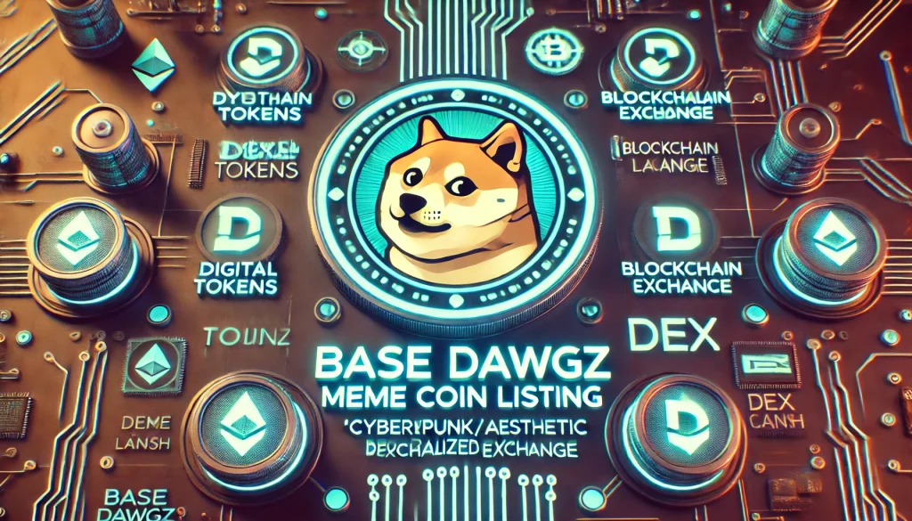 Base Dawgz meme coin listing on decentralized exchange.