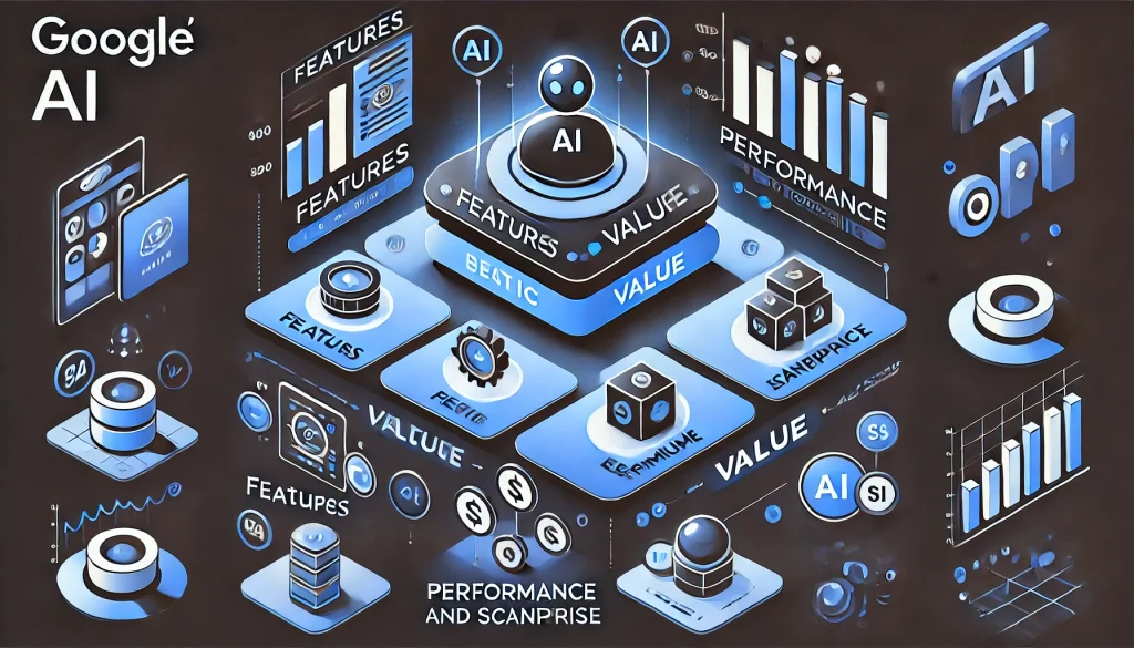 Pricing plans and value analysis of Google for its AI