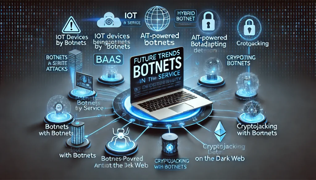 IoT, AI 기반 봇넷, 크립토재킹, 클라우드 공격을 표적으로 하는 미래 봇넷 트렌드에 대한 설명