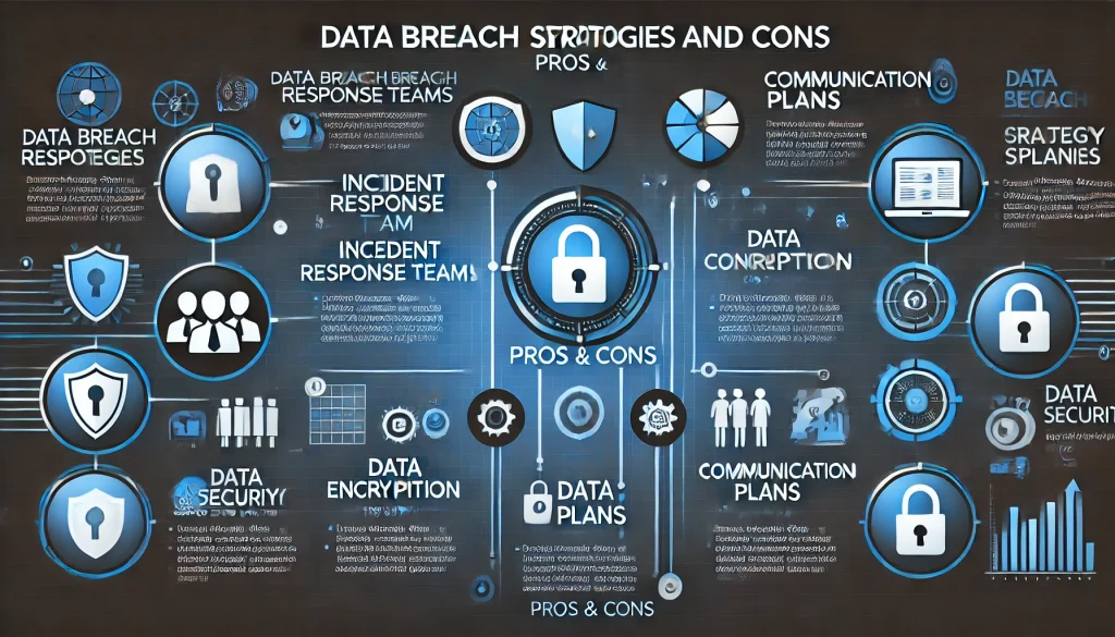 Data breach response strategies with pros and cons.