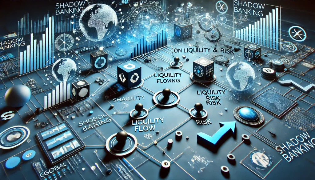 Shadow banking's impact on liquidity and risk in global finance.