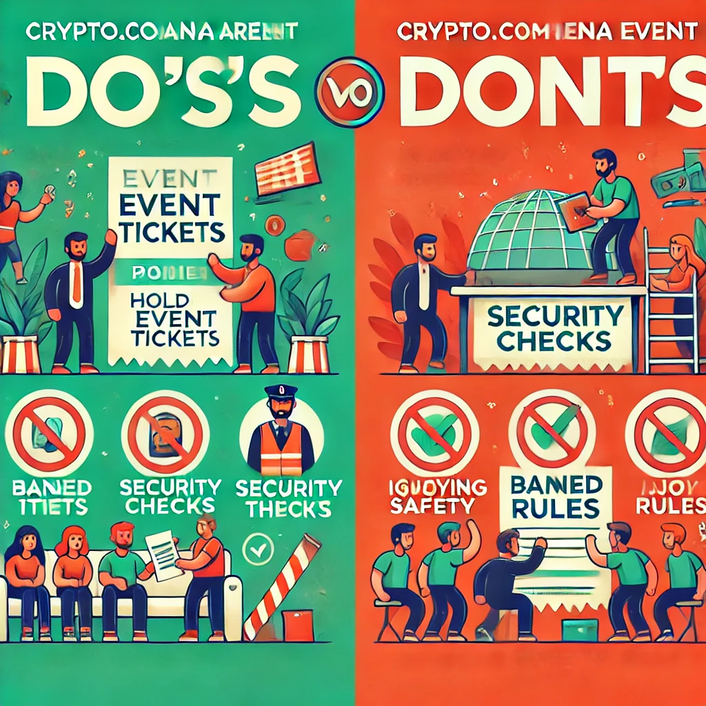 Crypto.com Arena event do's and don'ts.