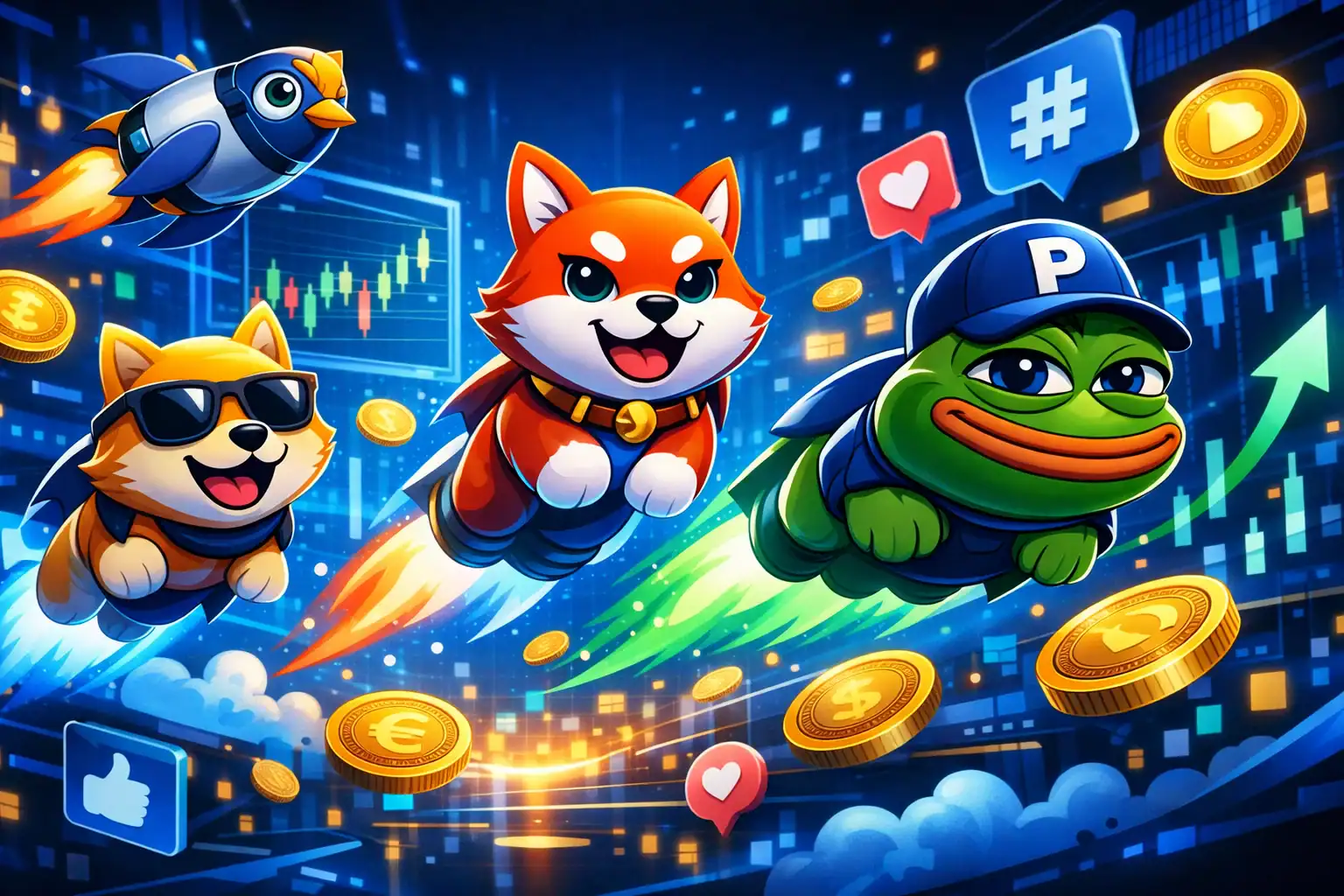 Meme Coins Ignite Bold Crypto Buzz