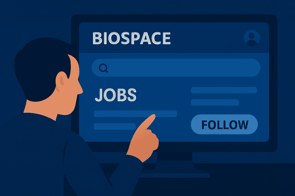 사용자가 BioSpace 플랫폼을 탐색하고 있습니다.
