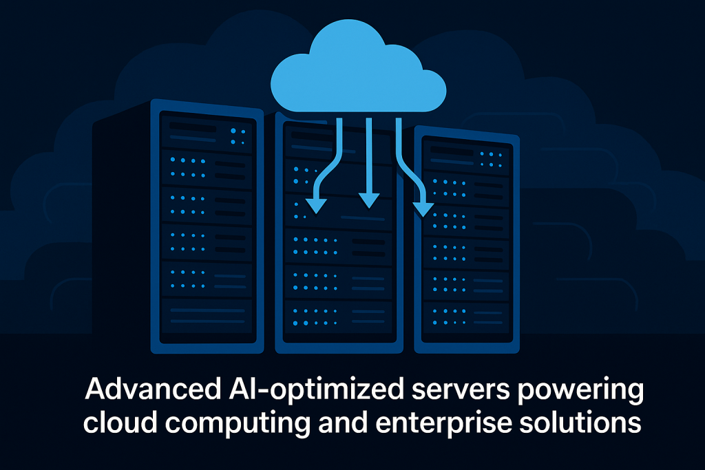 Advanced AI-optimized servers powering cloud computing and enterprise solutions.