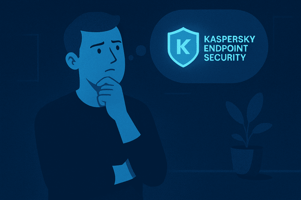 A person thinking if he/she gonna use the Kaspersky Endpoint Security