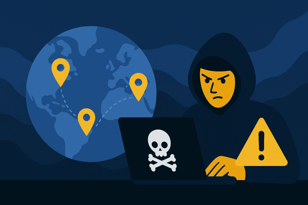 Worldwide cyberattacks affecting digital transformation.