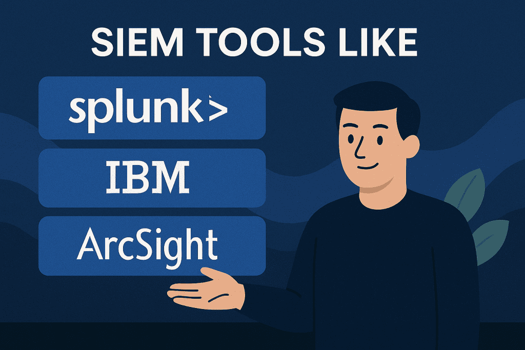 Splunk, IBM, QRadar, ArchSight와 같은 SIEM 도구