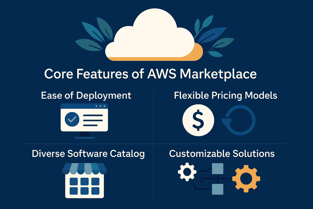 Core features of AWS Marketplace for innovation and scalability.