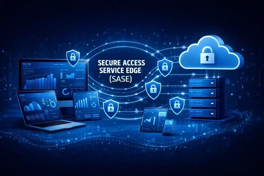 Secure Access Service Edge concept illustration 