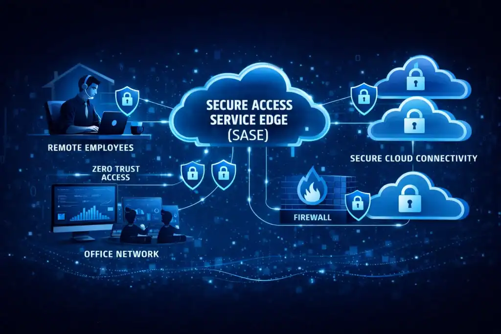 Secure Access Service Edge network diagram
