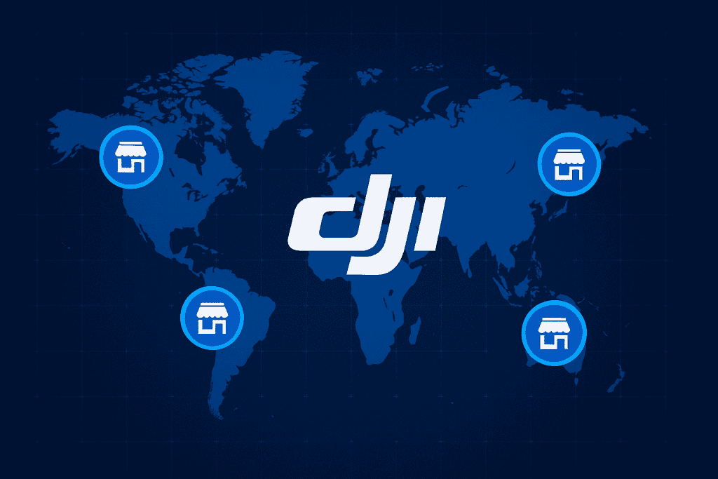 DJI stores around the world.