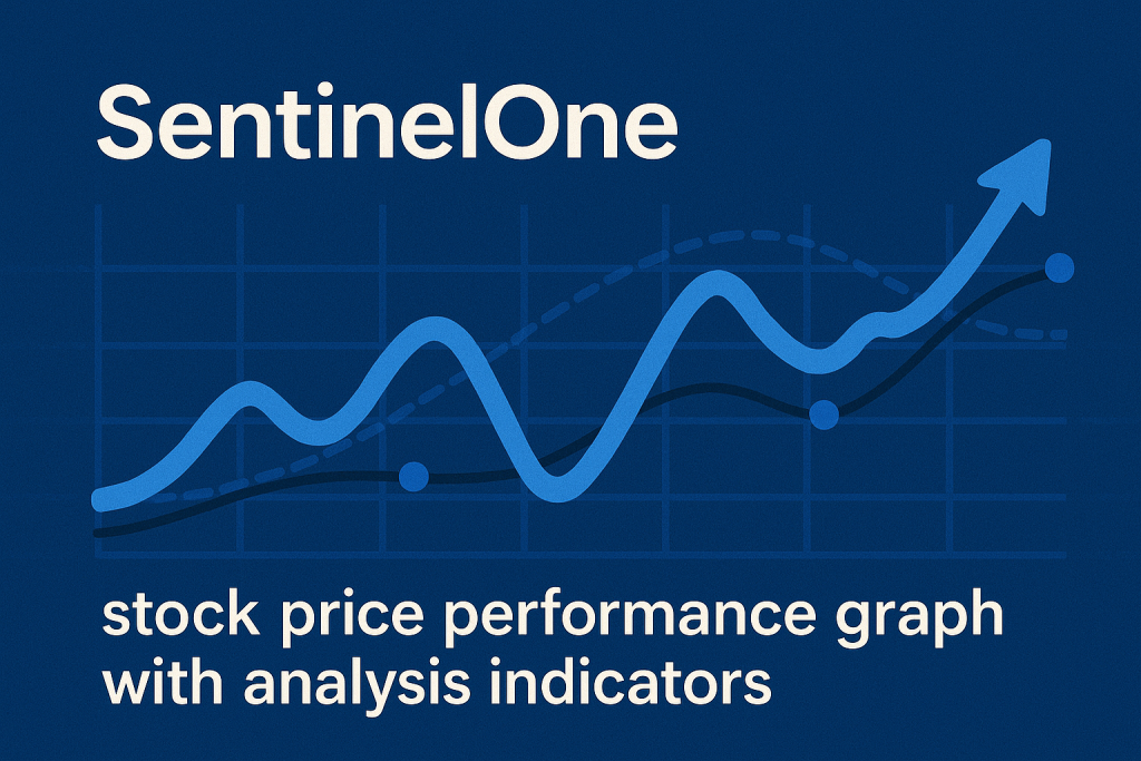 SentinelOne stock price performance graph with analysis indicators