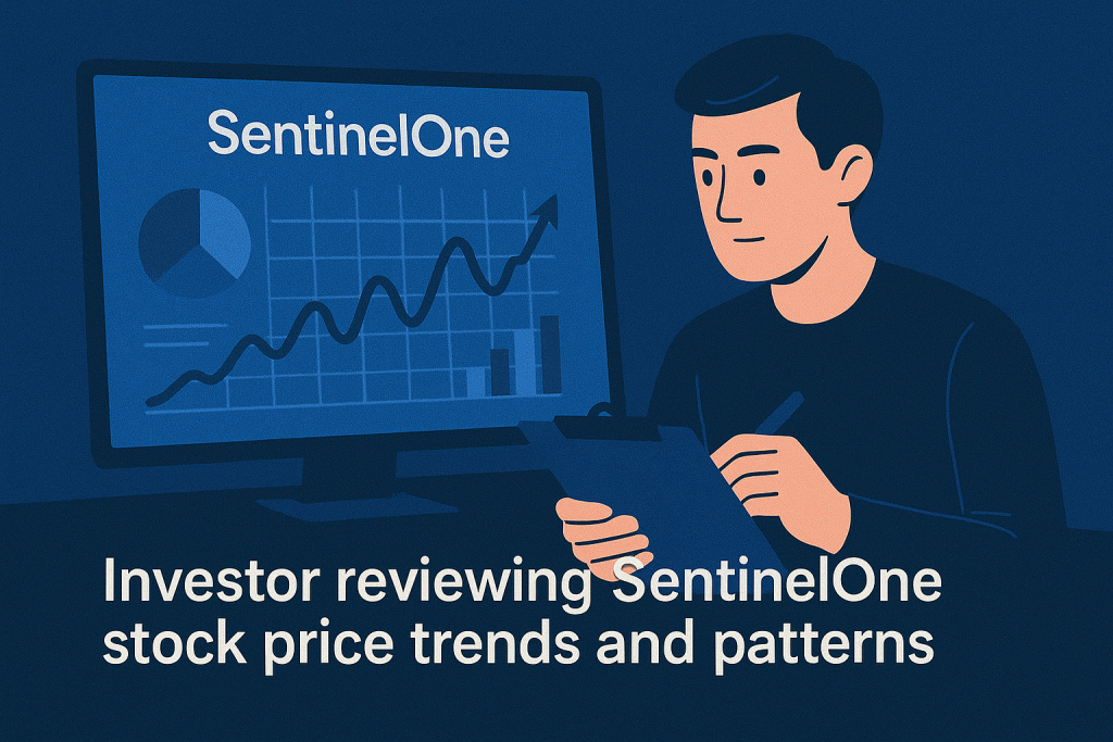 Investor reviewing SentinelOne stock price trends and patterns