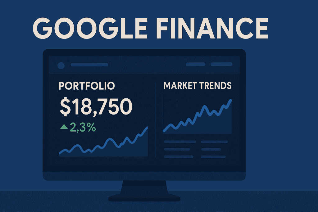 Portfolio overview and market trends on Google Finance