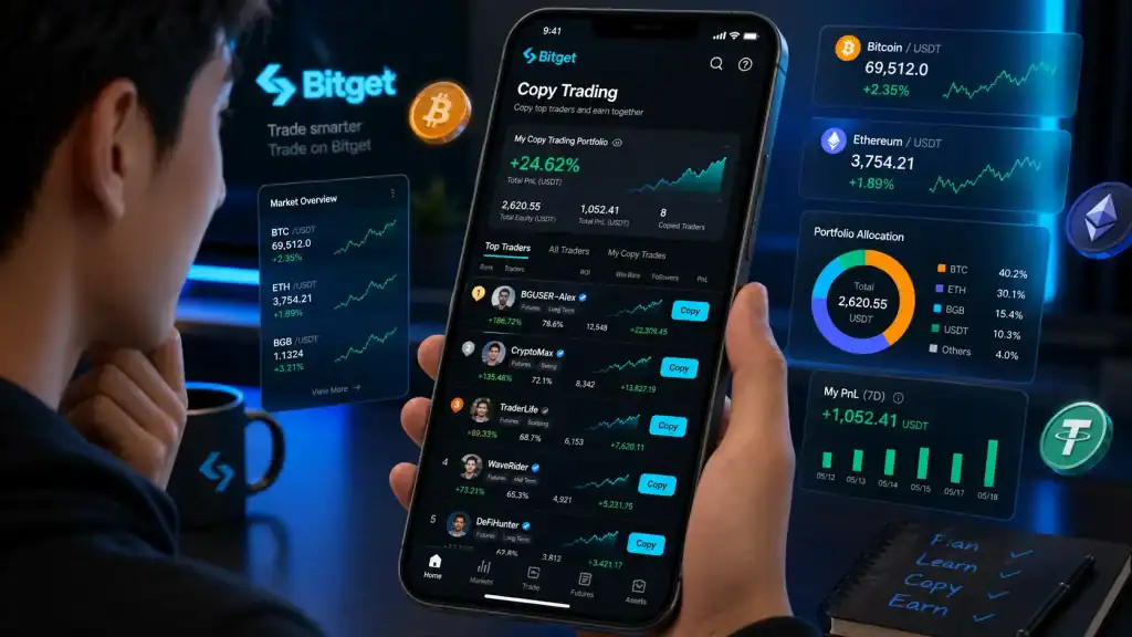 A beginner using Bitget Exchange