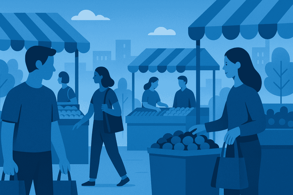 Consumers in public market