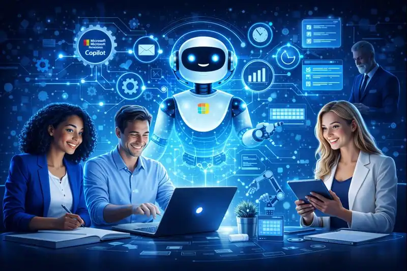 Microsoft Copilot improving business workflows with AI automation