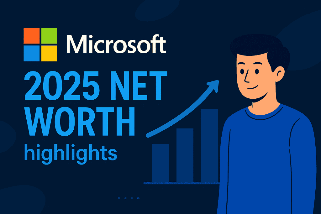 Microsoft 2025 순자산 하이라이트 차트.