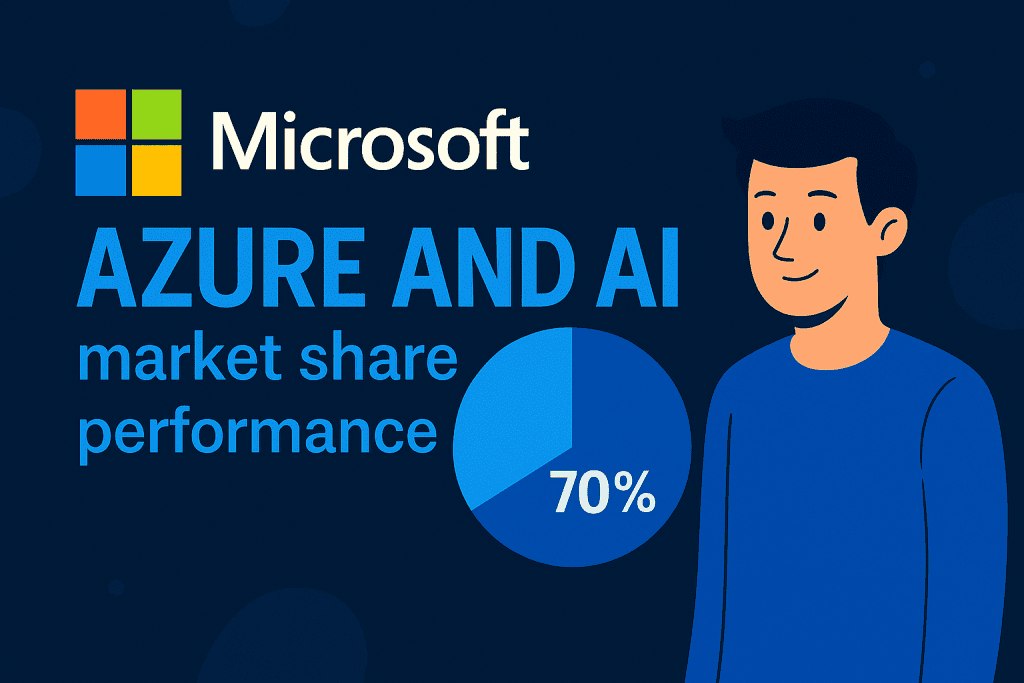 Microsoft Azure 및 AI 시장 점유율 성과.