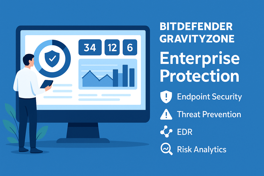 Bitdefender GravityZone enterprise security overview and key features.