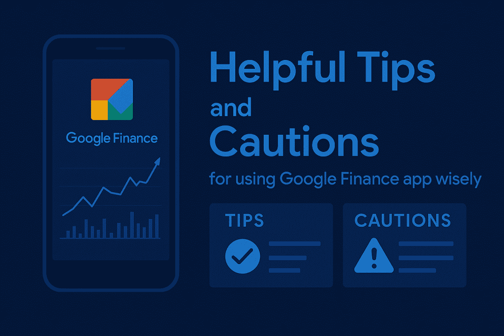 Helpful tips and cautions for using Google Finance App wisely.