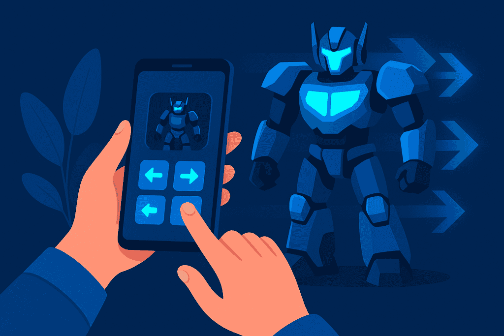Programming moves in transformer control app