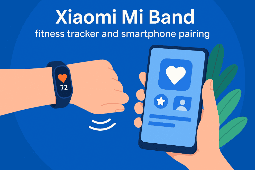Xiaomi Mi 밴드 피트니스 트래커와 스마트폰 페어링