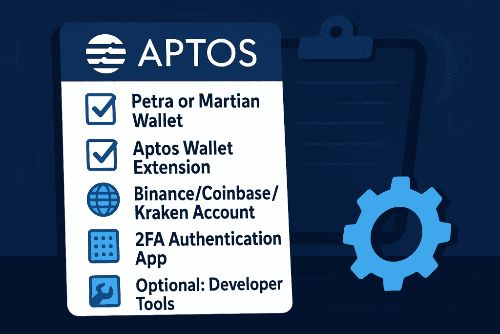 Checklist of tools needed for Aptos setup