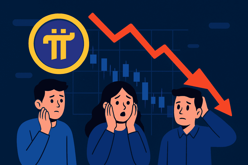 Pi Coin market drops with rising community concern