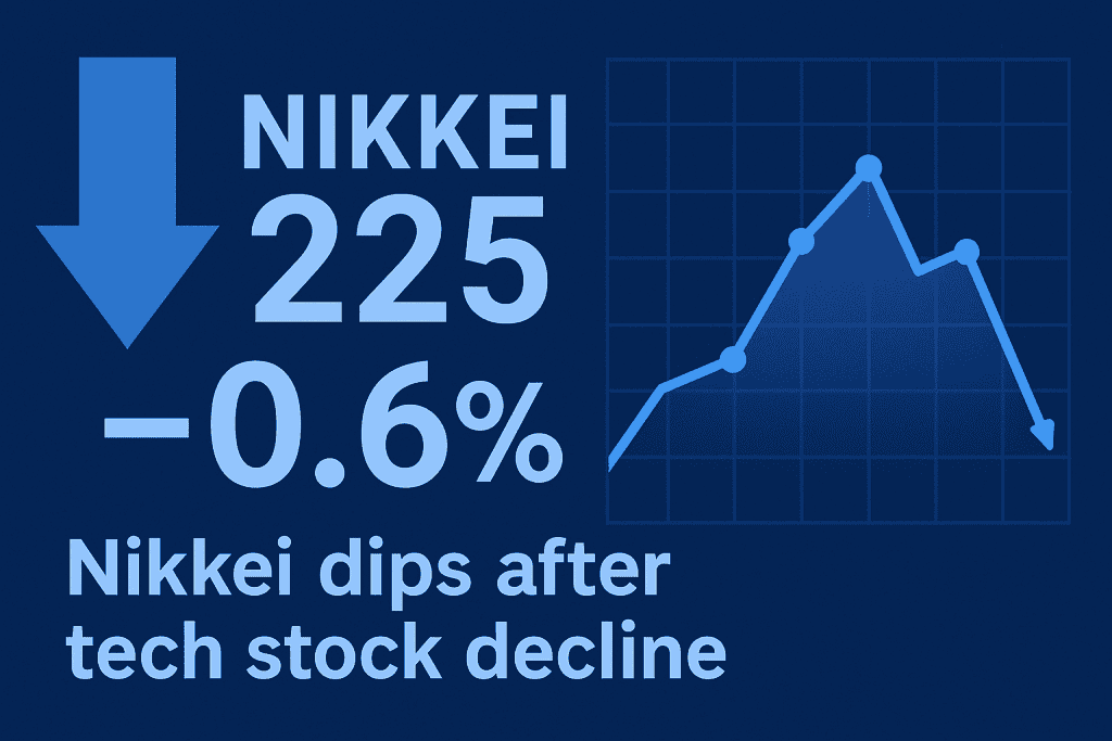 Nikkei 225 dips after tech stock decline