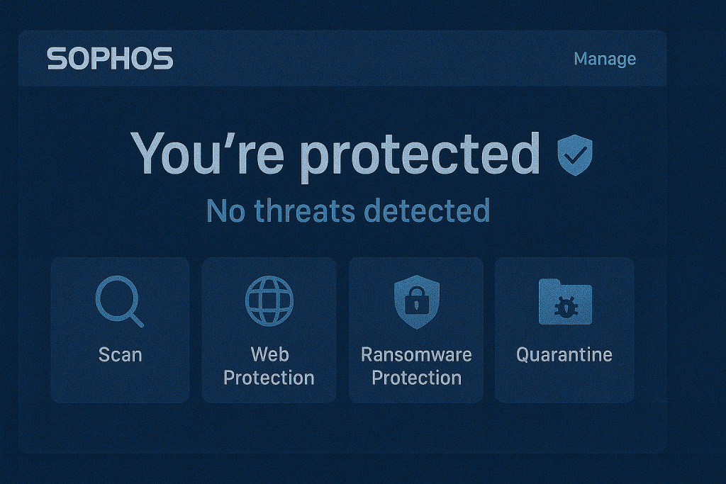 Sophos Antivirus Interface Screenshot