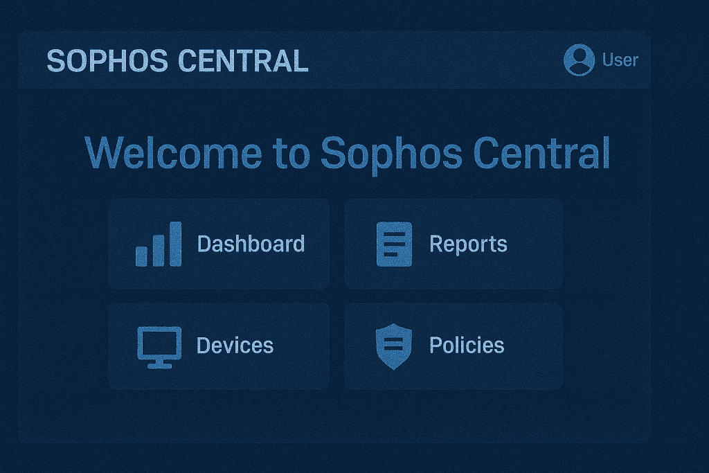 Clean Sophos Central user interface snapshot