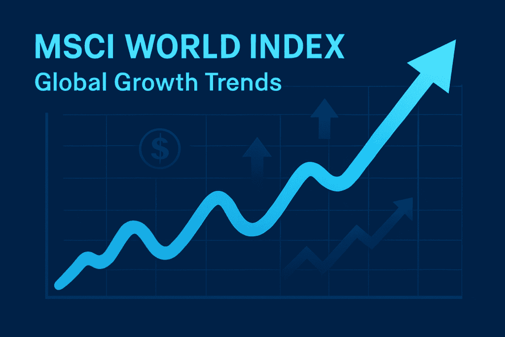 Graph showing MSCI World Index global growth trends