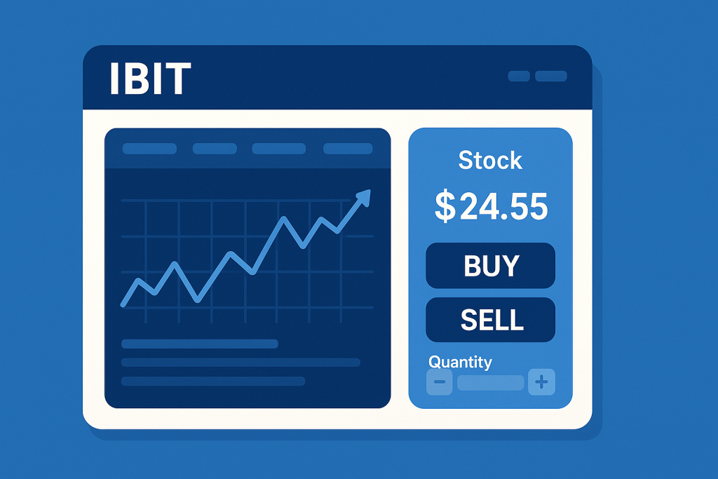 Simple interface for IBIT stock trading platform