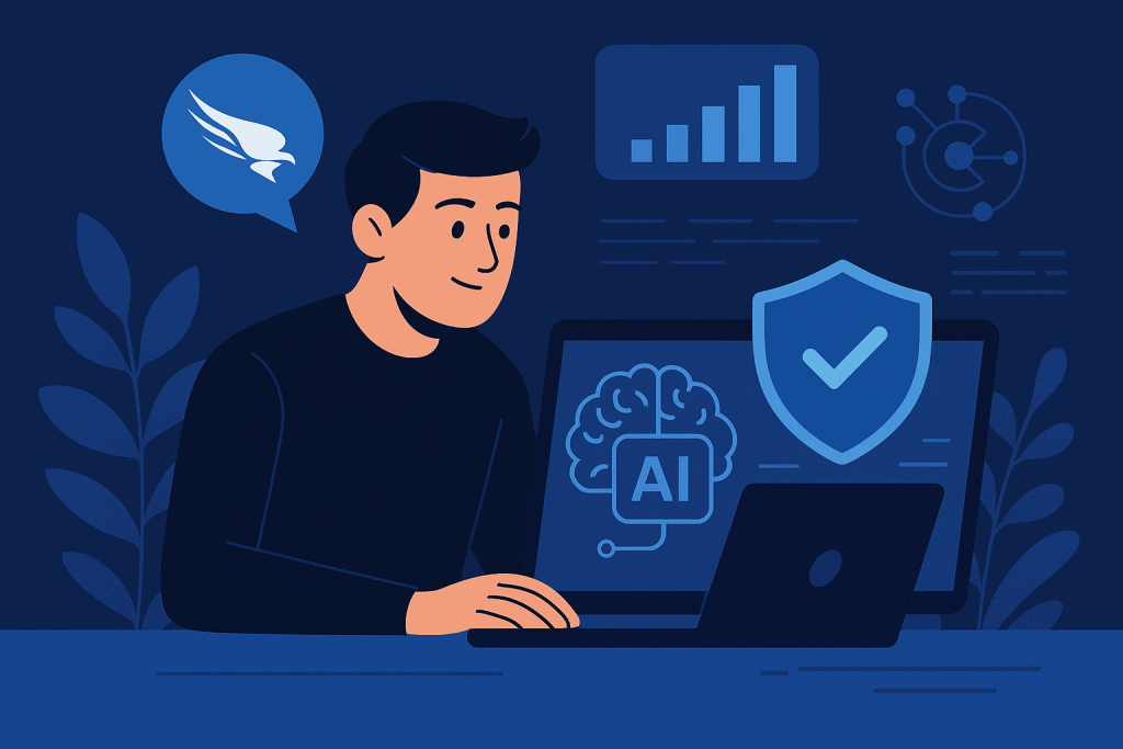 Illustration of CrowdStrike AI security tools in action