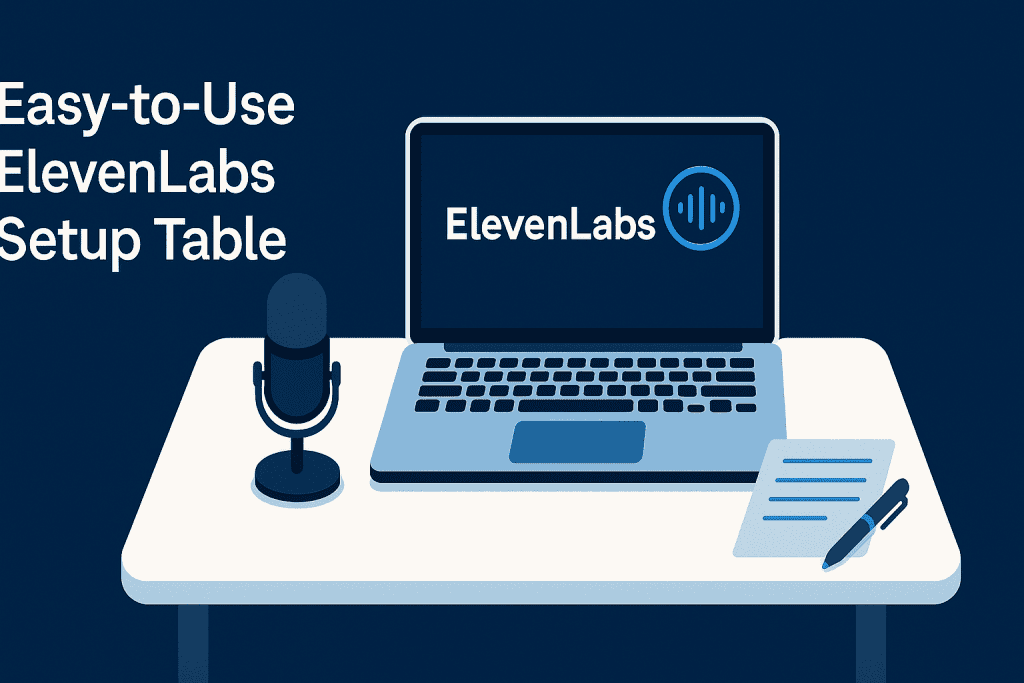 Easy-to-use ElevenLabs setup table