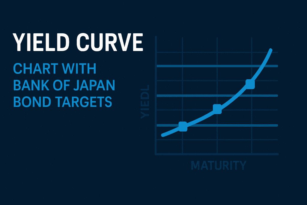 Yield curve chart with Bank of Japan bond targets