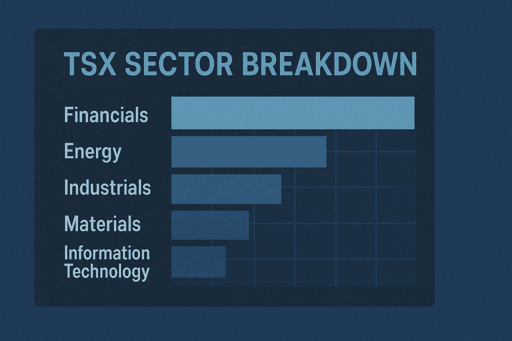 tsx sector breakdown comparison chart