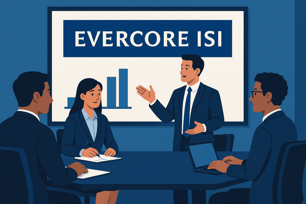 Evercore ISI research meeting in progress