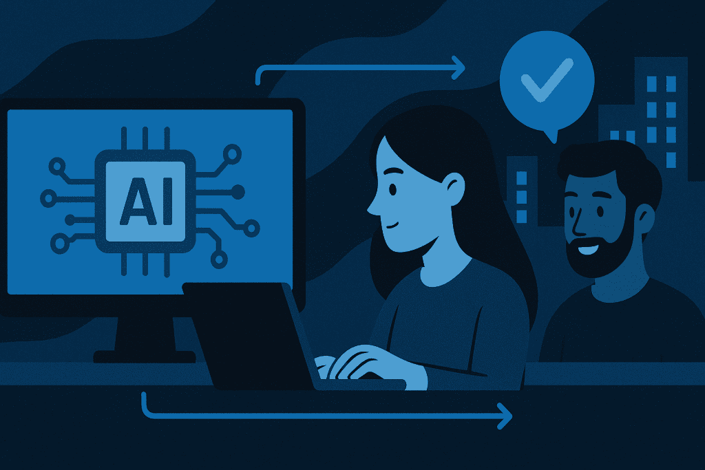 AI system undergoing real-world testing to ensure ethical performance