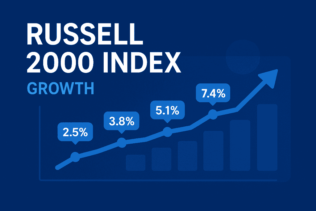 Russell 2000 Index growth chart with data points