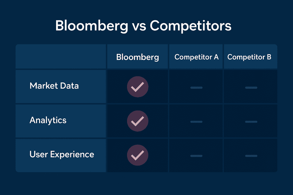Bloomberg vs competitors financial platform comparison